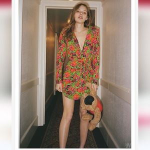 Zara floral print dress XS